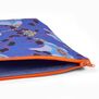 Blue floral pouch